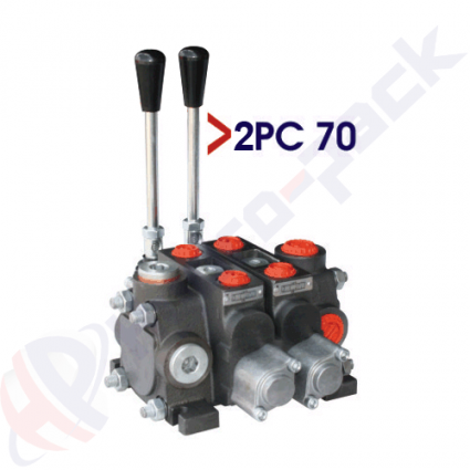 product Βαλβίδα ελέγχου τομής 70 λίτρων, 2PC70 , δύο καρούλια , G 1/2" , ανοιχτό κεντρικό καρούλι image thumb